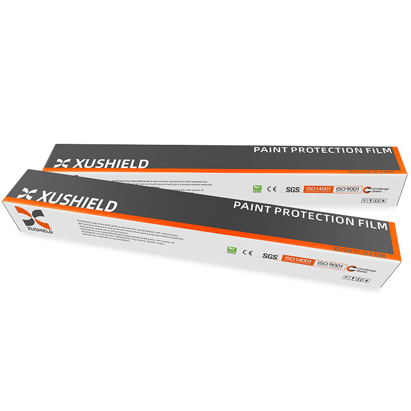 XUSHIELD 8.5mil Высокая глянцевая гидрофобность высокое качество Противоподразнительное тепловое восстановление Прозрачная защитная пленка от автомобильной краски TPU