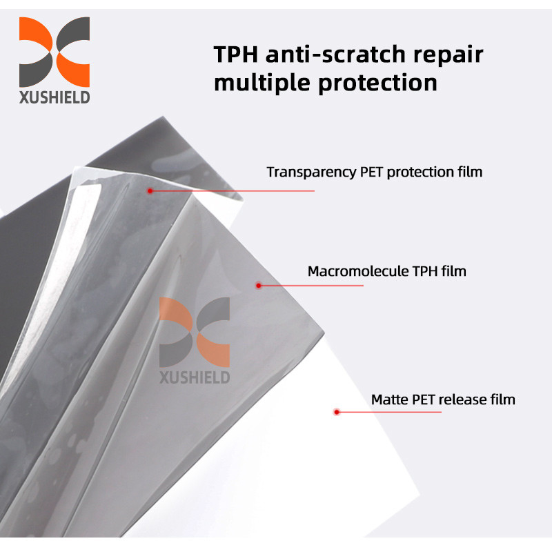 XUSHIELD Высококачественный TPH TPU Автомобильный фары Тинтовая пленка Свет Черный дым Черный хвост Свет Фары Тинтовая пленка