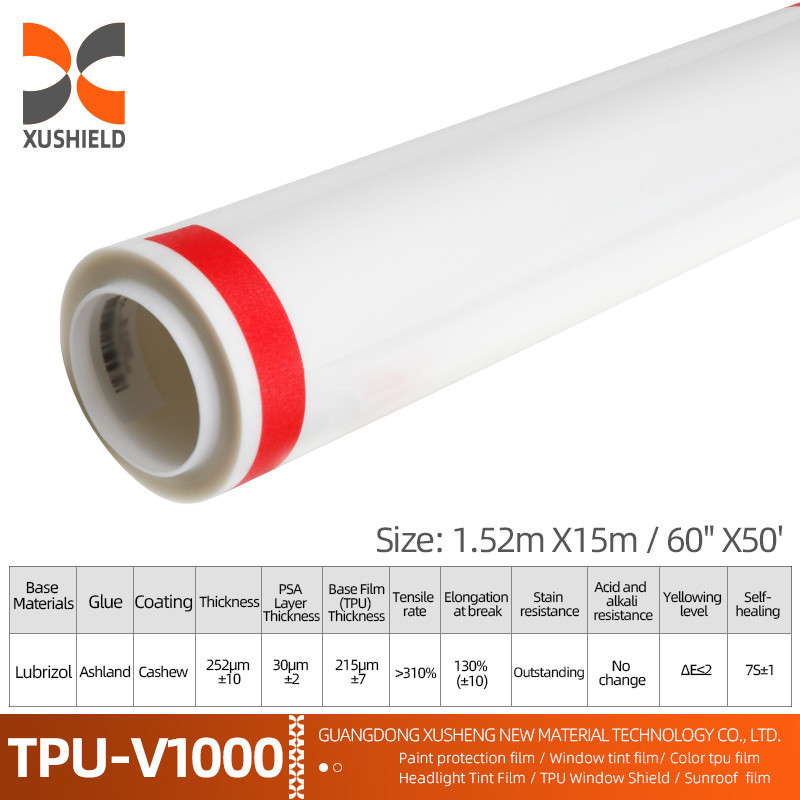 XUSHIELD 1.52*15m 10mil Прозрачный ТПУ PPF Каркасная краска для автомобилей