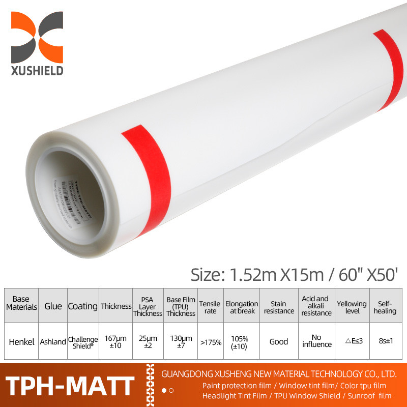 XUSHIELD PPF пленка анти царапины самовосстанавливающаяся PPF TPH Gloss Clear Car Body PPF защитная пленка для автомобилей