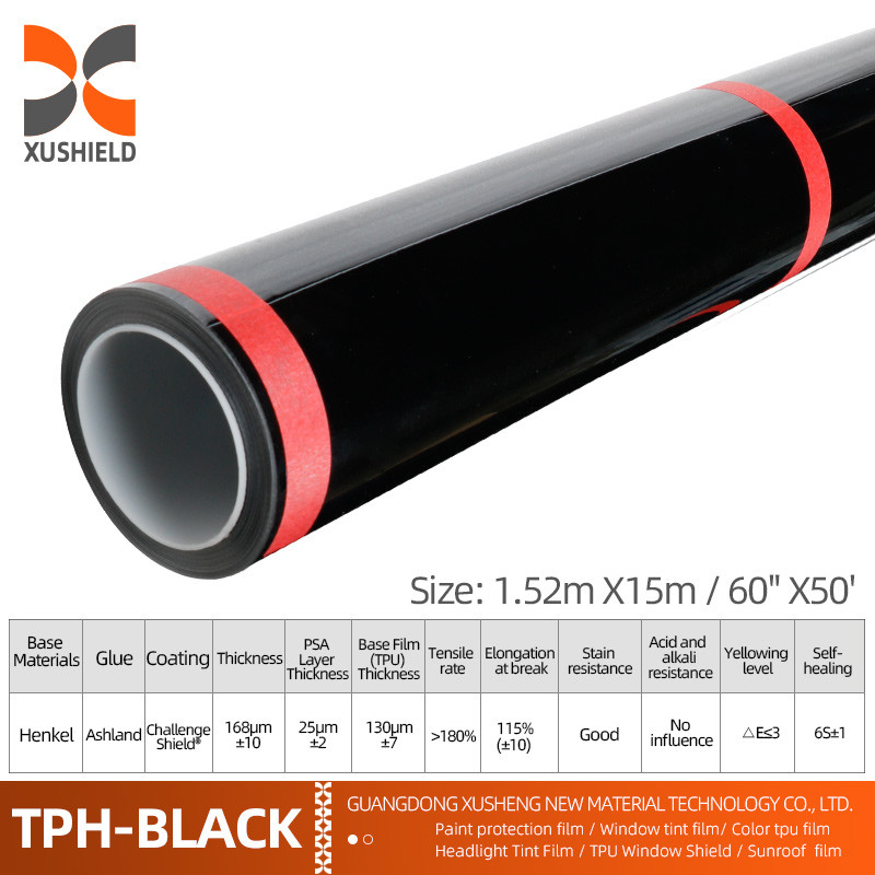 XUSHIELD PPF пленка анти царапины самовосстанавливающаяся PPF TPH Gloss Clear Car Body PPF защитная пленка для автомобилей