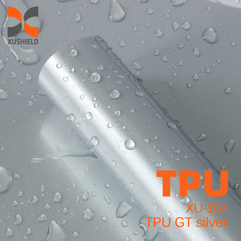 TPU GT серебро 1,52*17м Сверхблестящая автомобильная оболочка Противоподразнительная самовосстанавливающаяся прозрачная краска TPU PPF Защитная пленка Руловая автомобильная защитная пленка