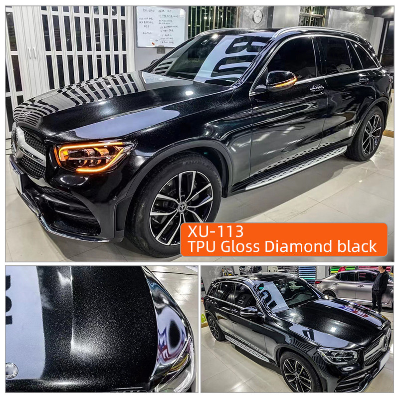 TPU Gloss Diamond black 5 лет гарантия 6Mil высококачественный глянцевый матовый PPF TPU самовосстанавливающийся защитный пленка для автомобильной краски